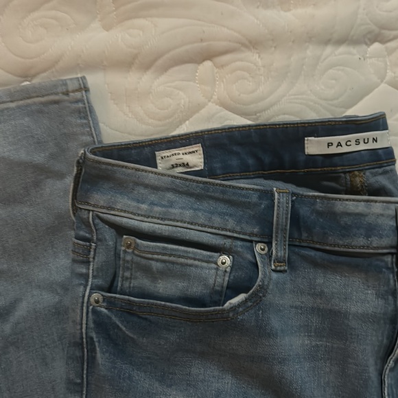 PacSun stacked washed jeans 32x 34 - Picture 3 of 3